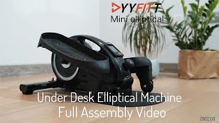 YYFITT Under Desk Elliptical Machine Assembly Video (2023 Version)