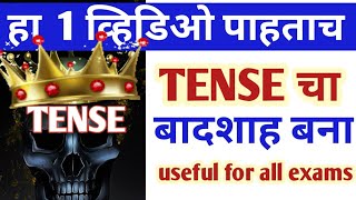 Tense चा  बादशाह बना- 12 प्रकार उदाहरणांसह,  Tense आपला गुलाम होईल, for school + competitive exams