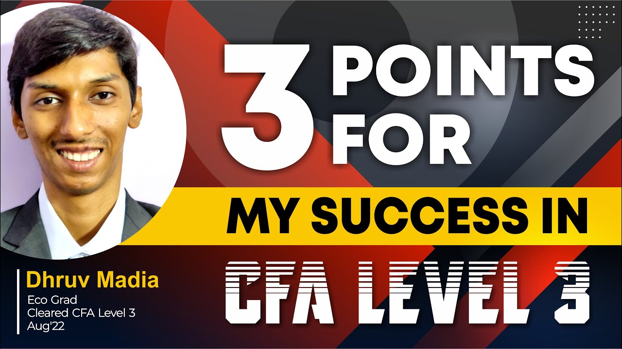 CFA Level 3 Preparation Strategy | 3 Points For My Success - YouTube