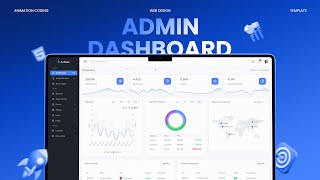 Responsive Admin Dashboard Using HTML CSS & JavaScript | Free Admin Dashboard Code