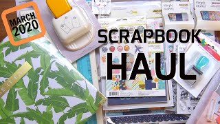 Scrapbooking Haul March 2020 during Coronavirus Epidemic - Kits, Tools, Stamps, Stencil and more