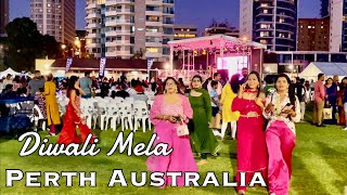 Diwali Mela Perth 2023|4K walking Tour Australia|Elizabeth Quay walk|Indian Festival in Perth