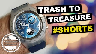 Trash to Treasure - Swatch Irony Chrono Quick Restoration #shorts