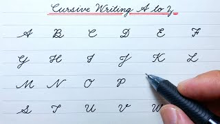 Cursive writing a to z | Cursive writing abcd | Cursive handwriting practice |Cursive Capital letter