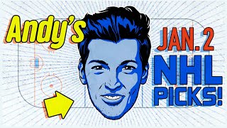 NHL Picks, Sniffs & Parlays Today 1/2/24 | Best NHL Bets w/@AndyFrancess