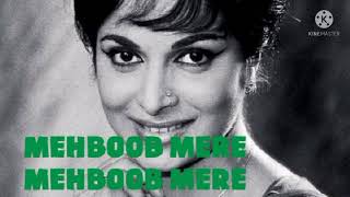 mehboob mere mehboob mere-patthar ke Sanam/Lata Mangeshkar, Mukesh/Manoj Kumar, wahida rehman/song