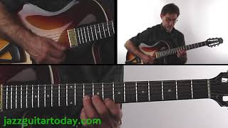 Jazz Guitar Today - Don't Get Around Much - Chord Melody Performance