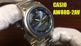 Unboxing Casio Silver Classic Digital Analog Watch AW80D-2AV