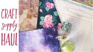 Washi And Paper Haul | Tim Holtz, Crate Paper, Morris \u0026 Co