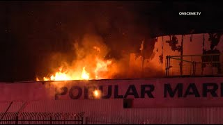 2nd Alarm Fire Damages Commercial Building | San Diego