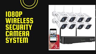 🍬🌼1080P Wireless Security Camera System | Firstrend 8CH Wireless NVR System for Indoor and Outdoor