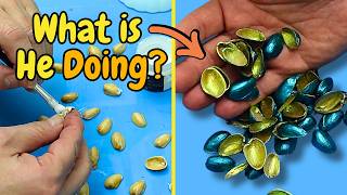 Why is He Painting Pistachio Nuts - You Will Be Shocked