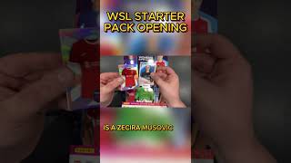 Opening a packet for the first ever Women's Super League Sticker Collection from Panini #shorts