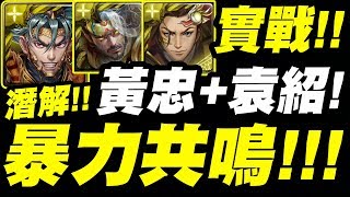 【神魔之塔】黃忠+袁紹+一頁書👉『暴力共鳴玩法！』沒皮卡這樣組！潛解後實戰！「炮殞華甲 ‧ 袁紹」「忠勇烈弓 ‧ 黃忠」【小許】