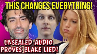 Blake Lively LIED ABOUT EVERYTHING - UNSEALED AUDIO DESTROYS Her Entire Case