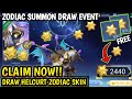 SUPER CHEAP (ONLY 800 COA) !! DRAW HELCURT ZODIAC SKIN | NEW ZODIAC SUMMON SKIN - MLBB