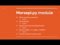 Morse Code Python 3 Module (clip_1)