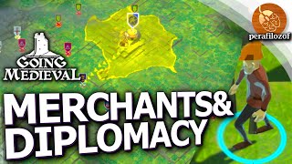 💰How Merchants and trade Caravans work in Going Medieval - Update #2 | Settler creation \u0026 Diplomacy