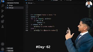Python program to check a number whether it is prime or not #100daysofcode #coding #codeeveryday