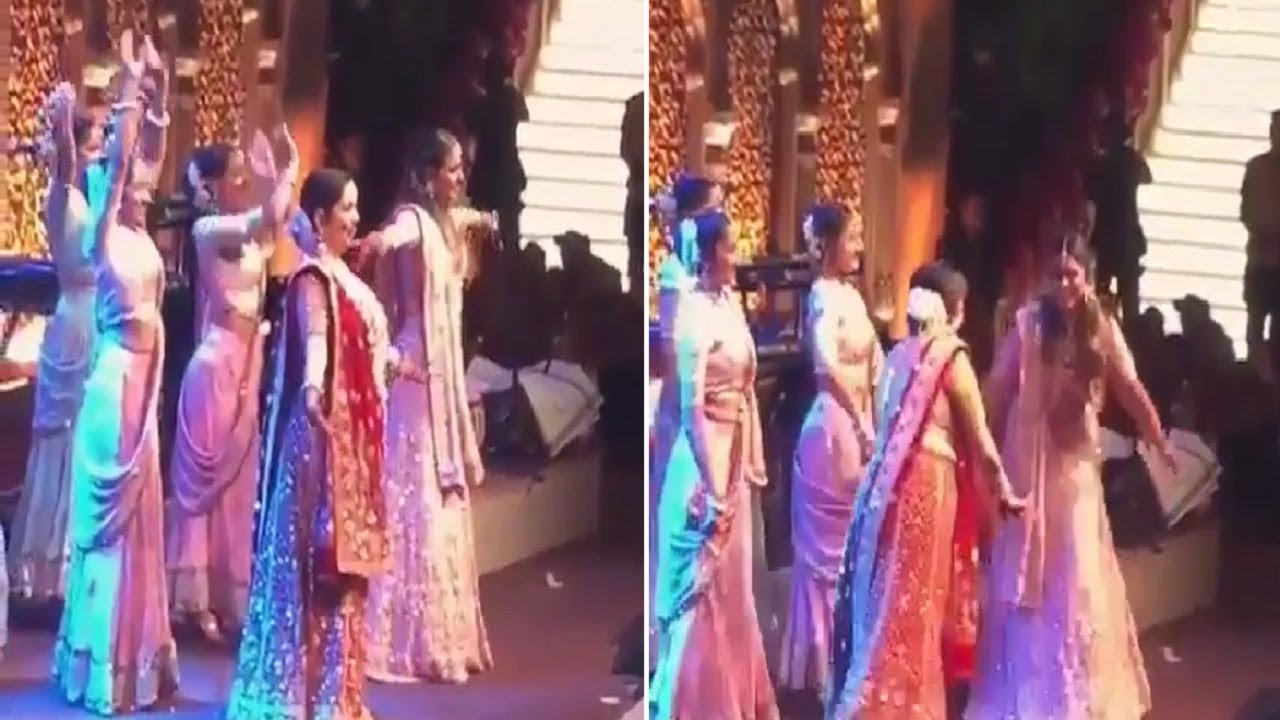 Neeta Ambani- Isha Ambani Dance At Aakash-Shloka Sangeet | Hey ...