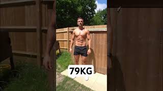 79KG VS 85KG NATURAL… #shorts