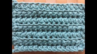 Modified TWO TOGETHER Crochet Stitch Tutorial ~ ONE ROW REPEAT