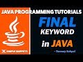 Final Keyword in Java Programming - final variables | final methods | final classes