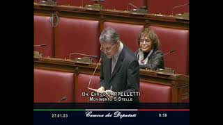 Enrico Cappelletti - M5S Camera - Intervento in Aula - 27/01/2023