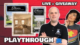 Obsession w/ Upstairs Downstairs and Wessex Expansion -  LIVE Playthrough \u0026 Worldwide Giveway