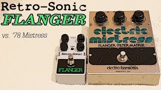 FIRST LOOK: Retro Sonic Flanger (vs. 1978 EHX Mistress)