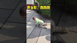 爬台阶跑跑跑 #人类幼崽 #cutebabystatus  #baby #cute #babyawesome #小石头 #宝宝  #cutebabies #cutebaby #萌娃  #可愛い