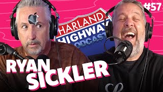 RYAN SICKLER 2nd visit. How he almost died. Blood sucking leaches, and renaming the NFL teams. #57