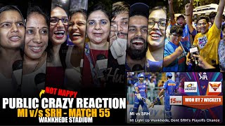 MI vs SRH | Public CRAZY Reaction | MI won by 7 Wicket | SKY Century | Rohit Sharma Batting FAIL