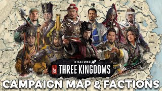 Campaign Map & Starting Factions for Total War THREE KINGDOMS