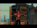 Spider man can stop the train. 3D animation #peterparker #marvel #doctoroctopus #whatsappstatus