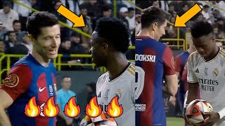 🚨SPOTTED 🔥 LEWANDOWSKI'S CONVERSATION WITH VINICIUS BEFORE THE PENALTY KICK 🔥 BARCA NEWS TODAY