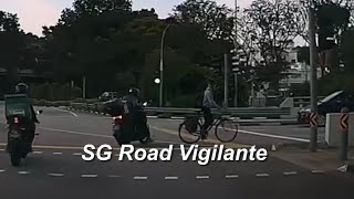 6feb2025 cyclist fail to conform to red light signal. motorcyclist ebrake and fell