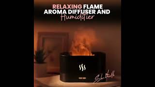 Relaxing Flame aroma diffuser and humidifier