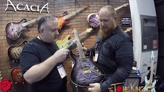 BEST USA made Guitars?  You decide ... Acacia Guitars - FULL Walk-Thru Winter NAMM 2017