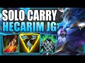 HOW TO PLAY HECARIM JUNGLE & SOLO CARRY THE EARLY GAME!  Best Build/Runes S+ Guide League of Legends