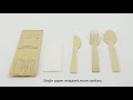 Custom China Eco Disposable Bamboo Cutlery in Ancheng