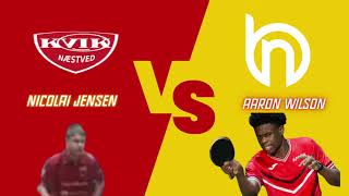 Østserie - Kvik Næstved vs. Næstved Bordtennis - Nicolai Jensen - Aaron Wilson