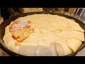 Amazing sliced cheese pizza! 21inch cheese pizza - Korean street food