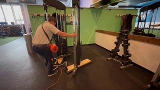 How to Move Dual Stack Fitness Equipment with an Airsled System