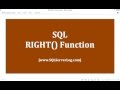 36 - SQL RIGHT() Function - Learn SQL from www.SQLServerLog.com [HD]