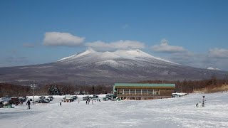 2025年1月18日（土）- 12度 曇りすぐ 晴れ青空となる＜函館七飯スノーパークにて＞（990ｍｍ幅広ファンスキー手ぶら隊で楽しく・面白く滑る♪）