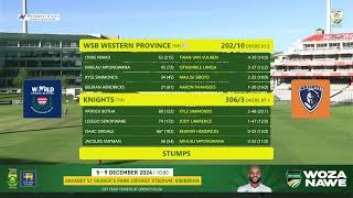 CSA 4-Day Series - Division 1 | WSB Western Province vs Knights - Day 3