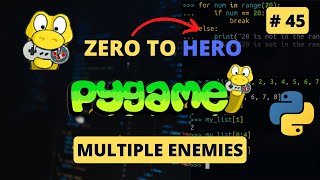 Pygame For Beginners | Multiple Enemies #8