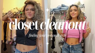 MASSIVE CLOSET CLEANOUT | the only organizing method that works *trust me*