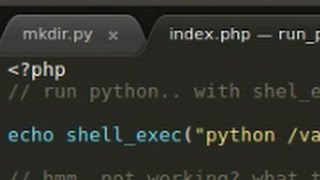 PHP tutorial : run Python from PHP in Ubuntu